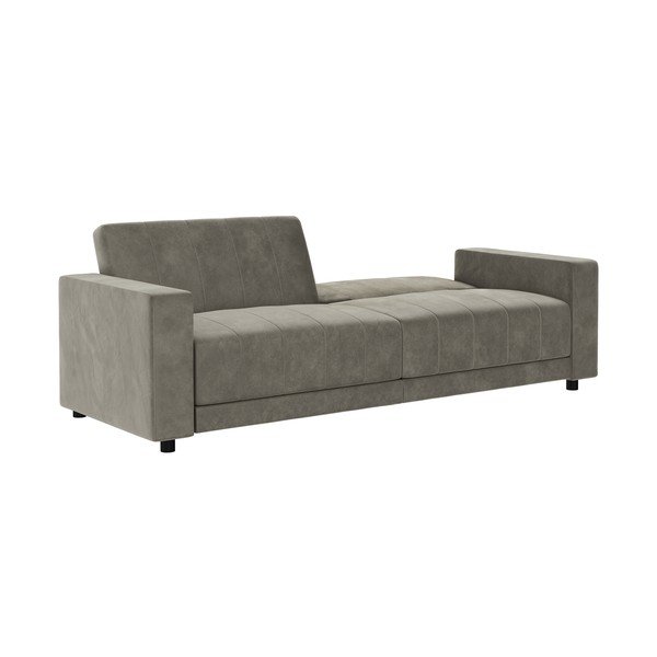 Canapea taupe reglabilă/extensibilă cu tapițerie din catifea 225 cm Allie II – Støraa-image-3