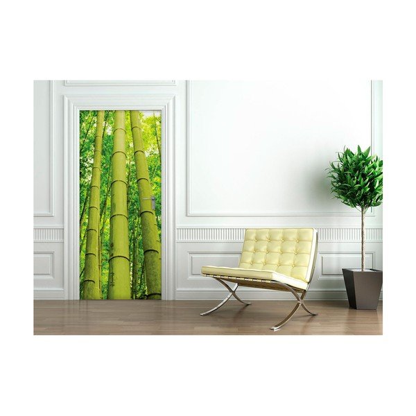 Autocolant adeziv pentru ușă Ambiance Bamboo-image-1