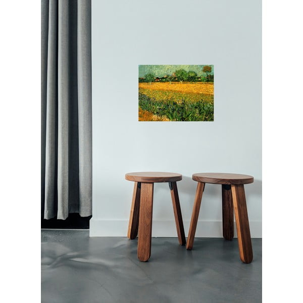 Reproducere pe pânză după Vincent van Gogh - View of arles with irises in the foreground, 40 x 30 cm-image-1