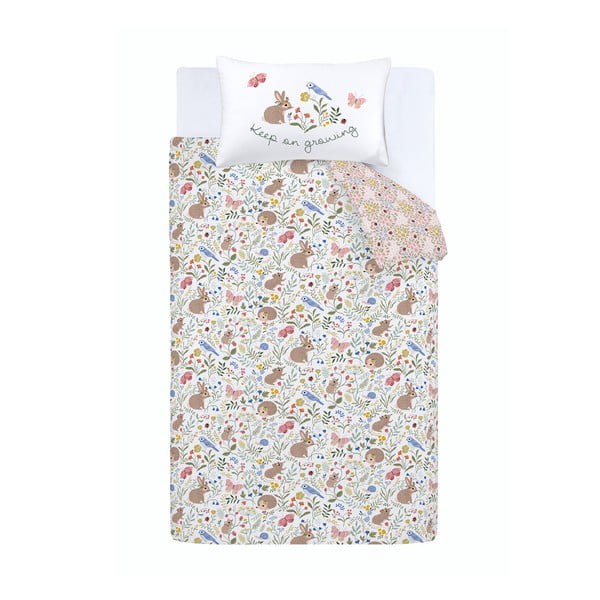 Lenjerie de pat pentru copii pentru pat de o persoană 135x200 cm Garden Animals – RHS-image-2