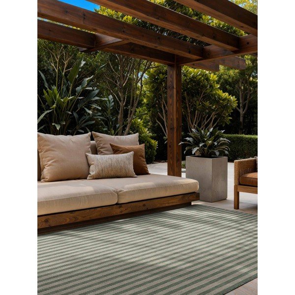 Covor pentru exterior și interior verde/crem 160x230 cm Haringey Linley – Ted Baker-image-1