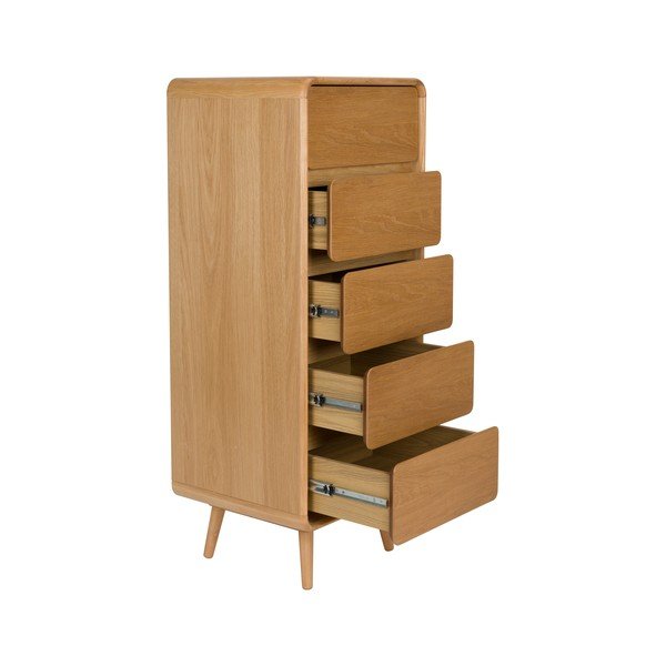 Comodă în culoare naturală din lemn de frasin 45x112x40 cm Rise – Zuiver-image-3