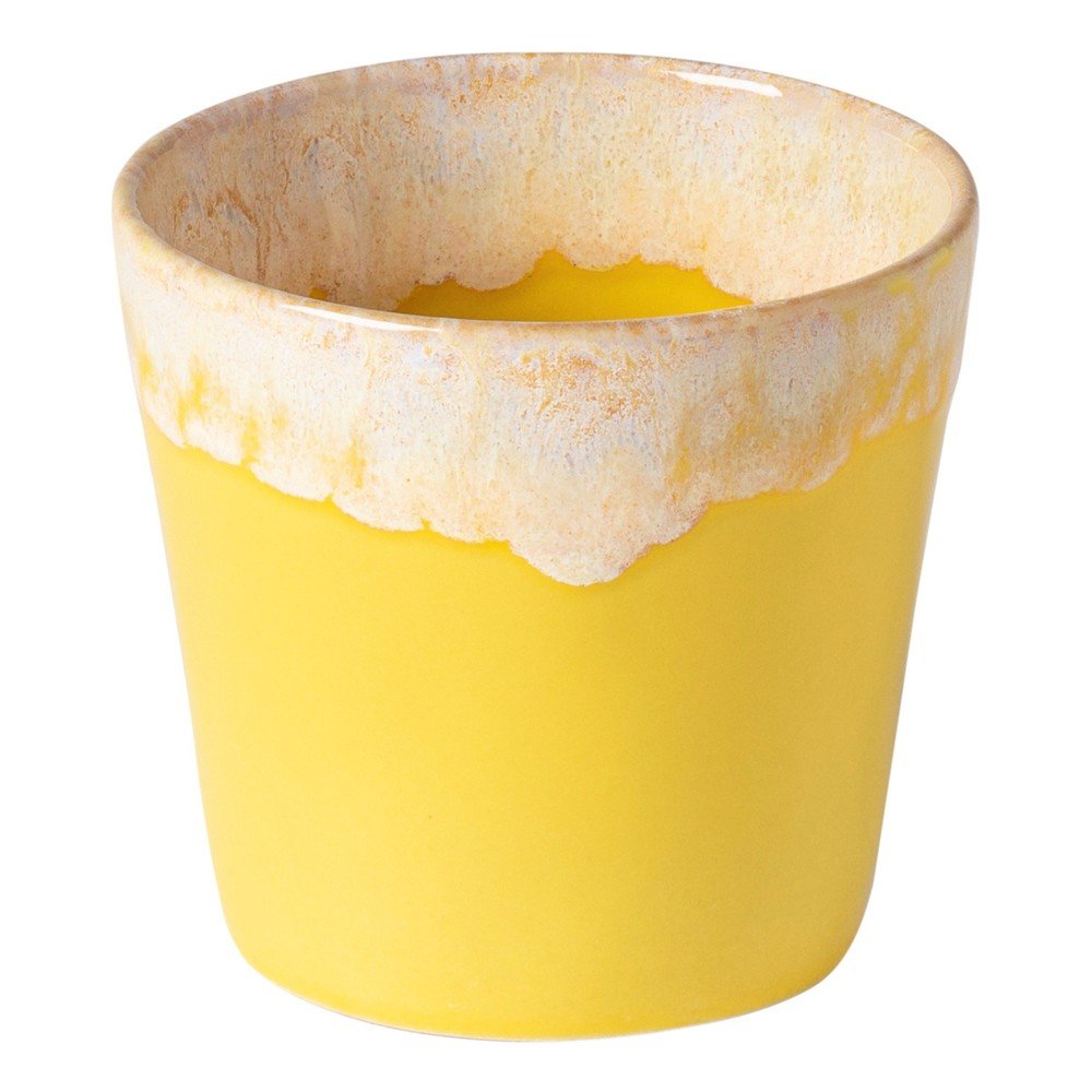 Ceașcă galbenă/albă din gresie 210 ml Grespresso – Costa Nova