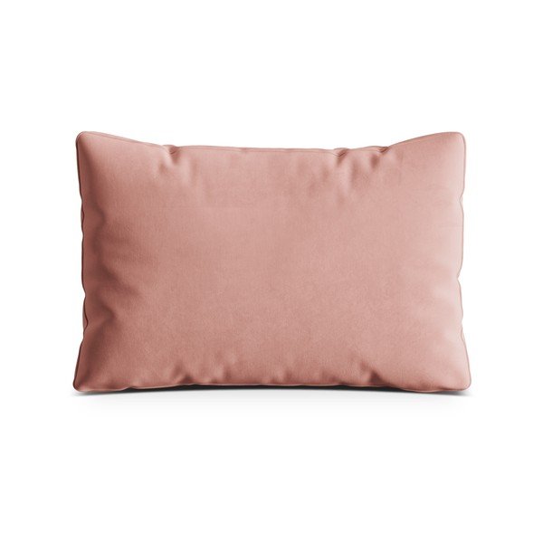 Pernă pentru canapea roz cu tapițerie din catifea Kemi – Cosmopolitan Design