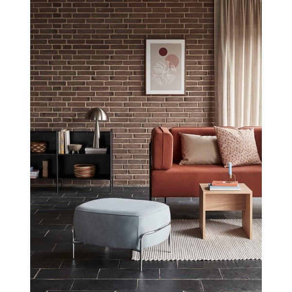 Măsuță auxiliară din lemn de stejar Hübsch Less, 40 x 40 cm, natural-image-2