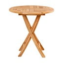 Masă din lemn de tec pentru grădină Bonami Essentials Oviedo, ø 70 cm