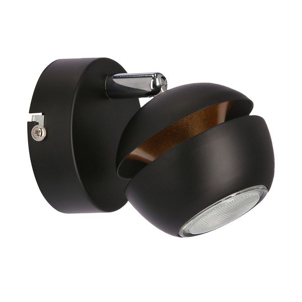 Aplică de perete neagră/aurie Boni – Candellux Lighting-image-3