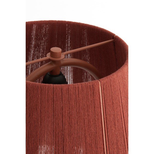 Veioză cărămizie cu abajur textil (înălțime 58 cm) Espino – Light & Living-image-4