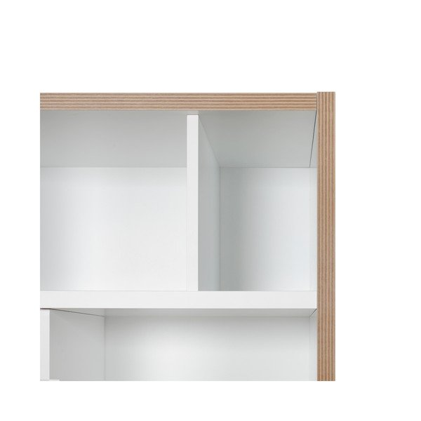 Bibliotecă albă TemaHome Group, lățime 72 cm-image-4