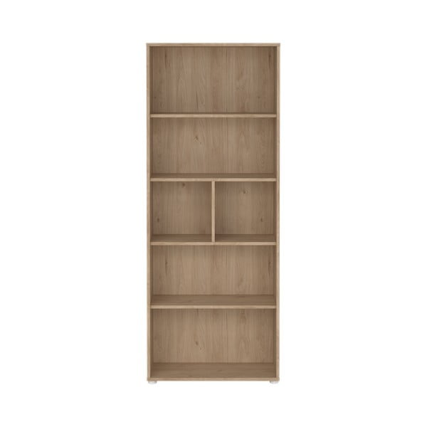 Bibliotecă cu aspect de lemn de stejar 80x205 cm Sign – Tvilum