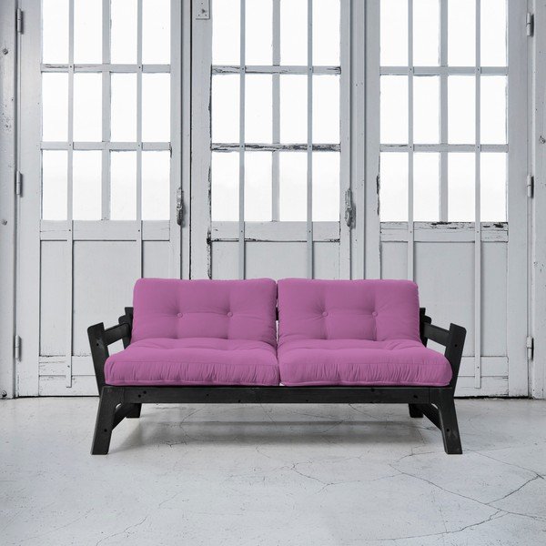 Canapea extensibilă Karup Step Black/Taffy Pink-image-1