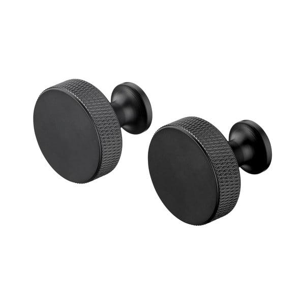 Cârlige negre 2 buc. de montat pe perete din metal Rof – Blomus