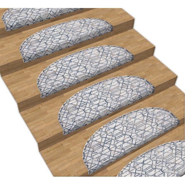Covorașe pentru scări gri în set de 16 bucăți Cottage Warmth - Vitaus, 65 x 20 cm-image-1
