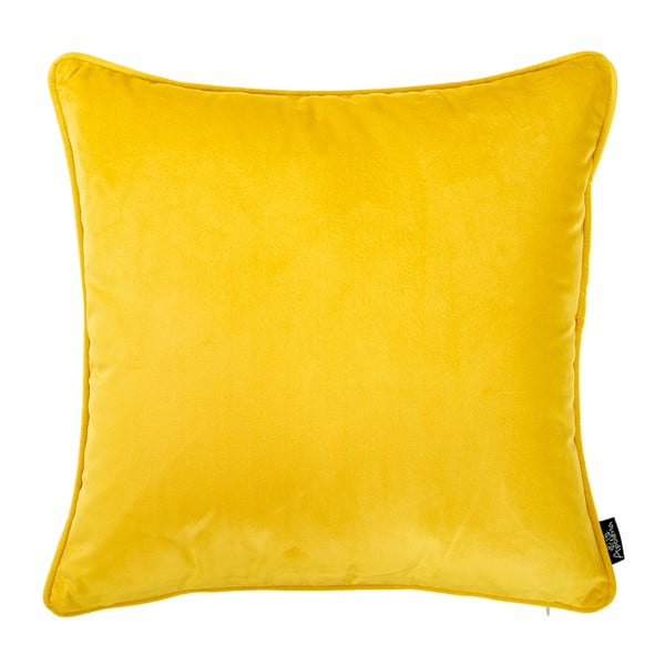 Față de pernă Apolena Velvet, 45 x 45 cm, galben