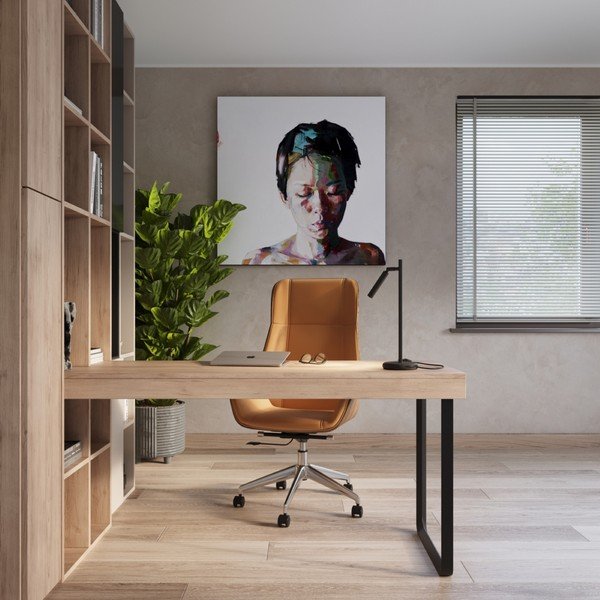 Veioză neagră (înălțime 43 cm) Fideus – Sollux-image-2