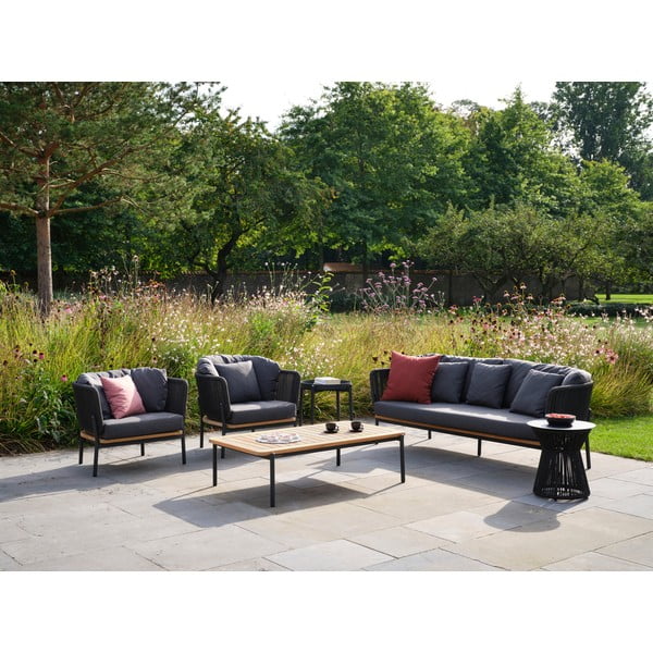 Canapea de grădină gri închis Omer – Diphano-image-1