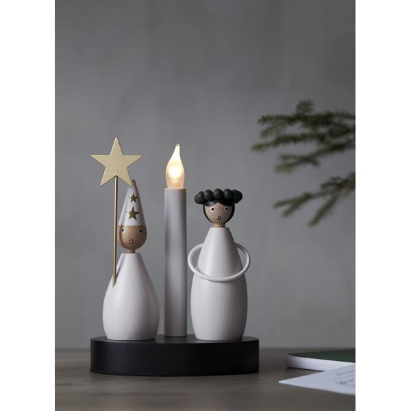 Decorațiune luminoasă alb-negru de  Crăciun Christmas Joy – Star Trading-image-3