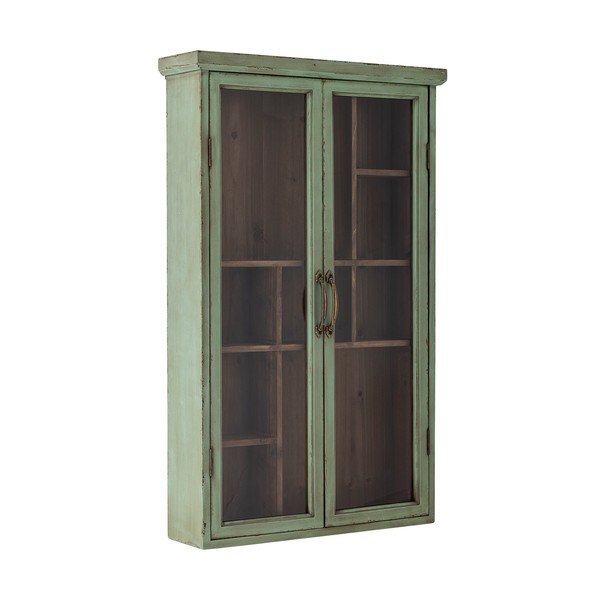 Vitrină verde din lemn de brad 13,5x80 cm Hazem – Bloomingville-image-2