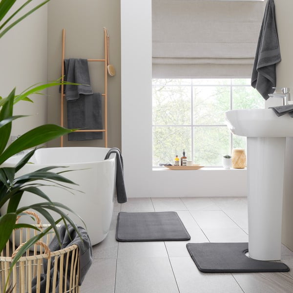 Prosop gri închis din bumbac din frotir 50x85 cm Anti-Bacterial – Catherine Lansfield-image-4