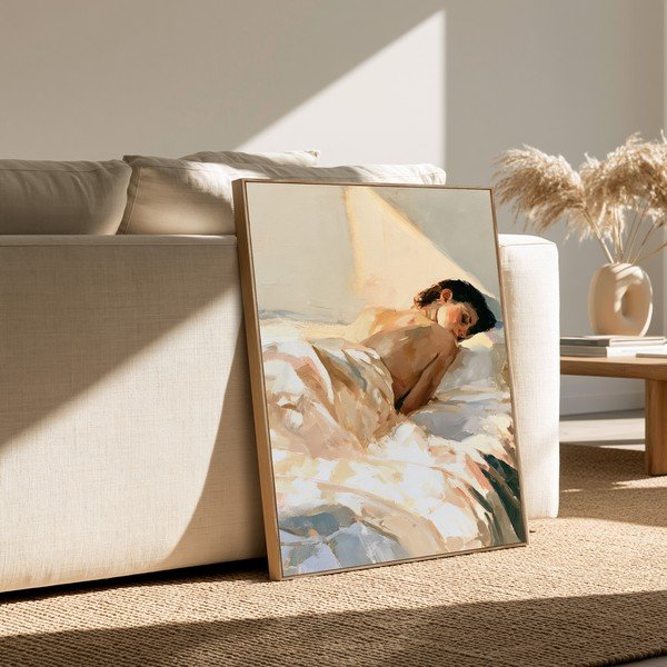 Tablou cu ramă/pe pânză imprimat 70x100 cm Dreamy Rays – Styler-image-1