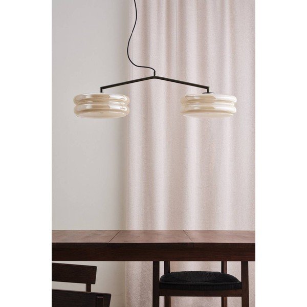 Lustră maro/crem din sticlă opal Apelqvist – Jotex-image-2