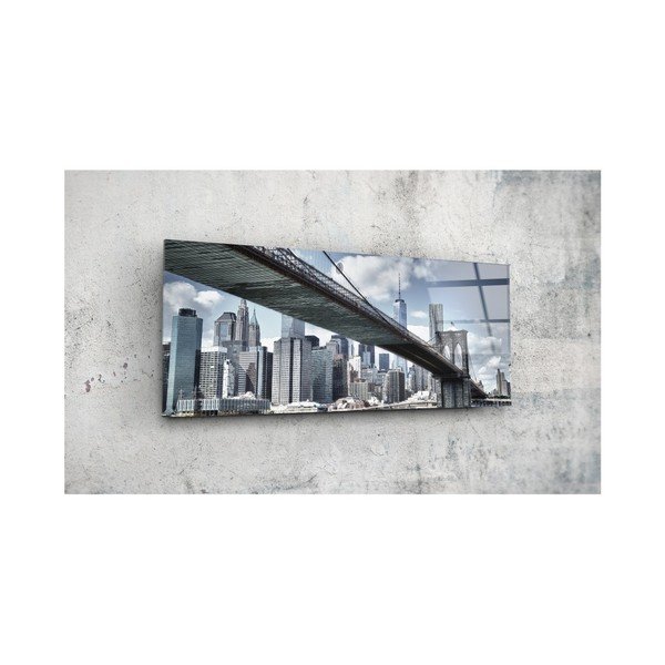 Tablou din sticlă Insigne Edwin, 92 x 36 cm-image-1