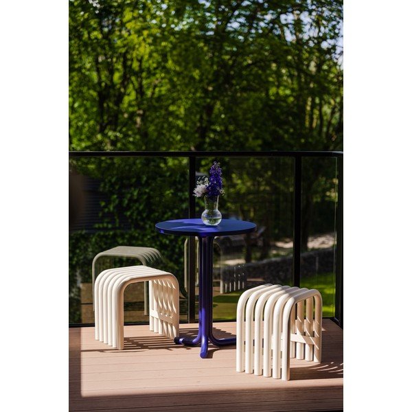 Masă  de grădină rotundă din metal ø 59 cm Nokk – noo.ma-image-1