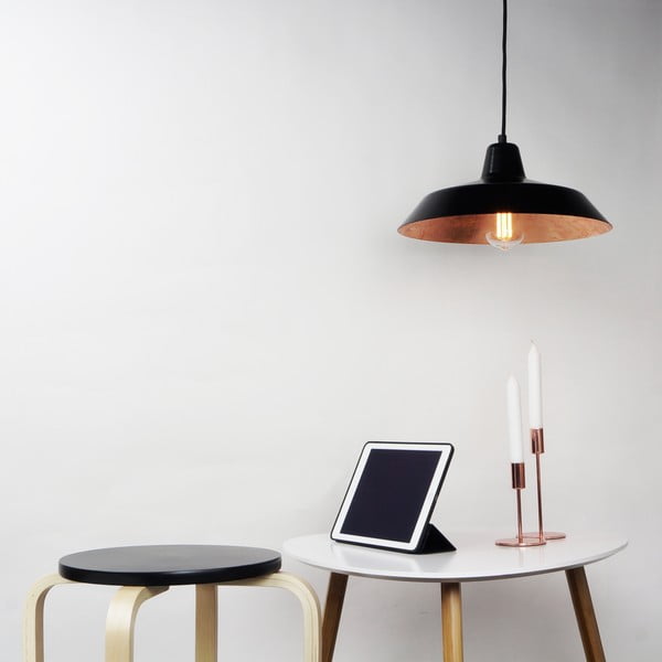 Lustră Bulb Attack Cinco, negru - arămiu-image-1