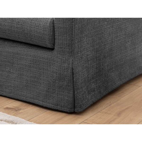 Canapea gri închis 140 cm Paphos – Ropez-image-4