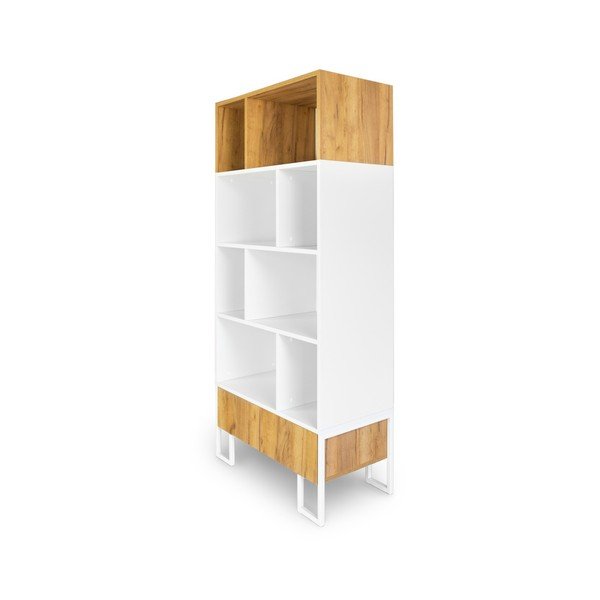 Bibliotecă din lemn de stejar SKANDICA Hesse-image-3