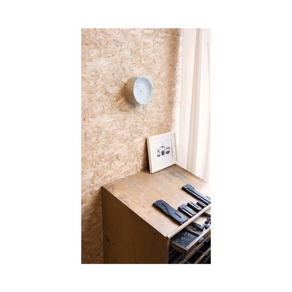 Ceas de perete Karlsson Stout, ⌀ 22 cm, detalii argintii-image-2