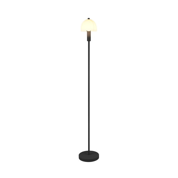 Lampadar negru cu abajur din sticlă (înălțime 120 cm) Glenn – Trio-image-1