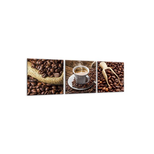 Set 3 tablouri din sticlă Styler Coffee Uno-image-2