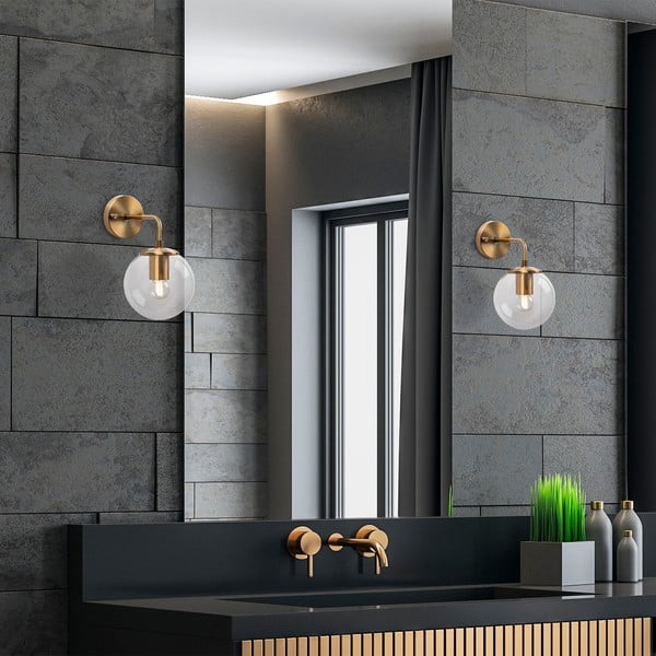 Aplică de perete alămie ø 15 cm Viran – Opviq lights-image-3