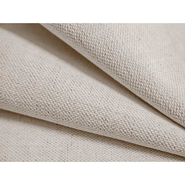 Pat matrimonial crem tapițat cu spațiu de depozitare/fără tăblie cu somieră 180x200 cm Susan – Micadoni -image-4