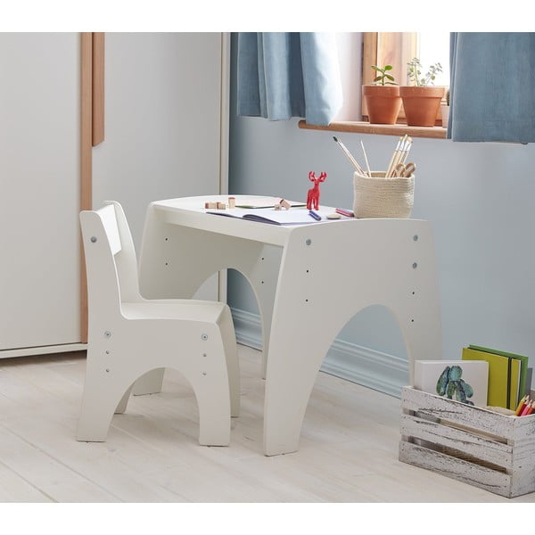 Scaun pentru copii alb Klips – Pinio-image-1