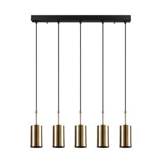 Lustră de 5 becuri Opviq lights Kem, auriu