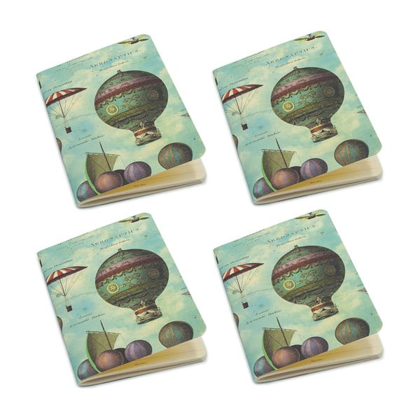 Caiete 192 pagini A6 4 buc. Baloons – Kartos-image-1