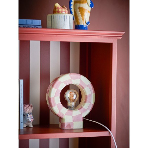 Veioză roz (înălțime 23,5 cm) Vialini – Bloomingville-image-1