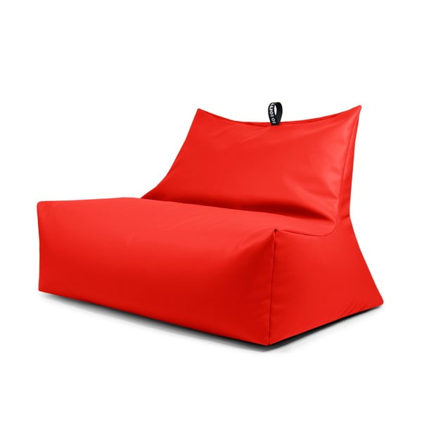 Fotoliu bean bag roșu cu tapițerie din imitație de piele Icy Sofa – So Soft?
