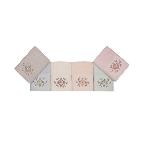Set 6 prosoape din bumbac Daireli Papatya, 50 x 90 cm-image-4
