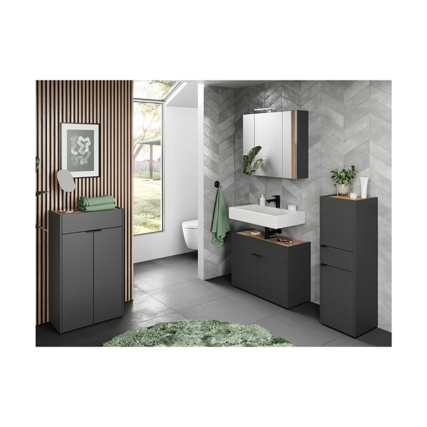 Set mobilă de baie gri antracit Forano – Germania-image-2