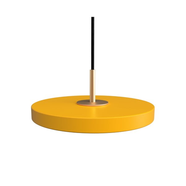 Lustră galbenă LED cu abajur din metal ø 15 cm Asteria Micro – UMAGE