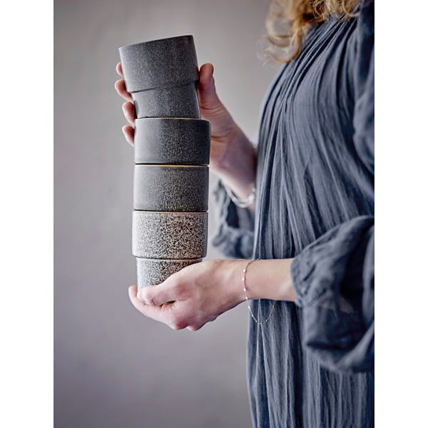 Cești maro 4 buc. pentru espresso din gresie 150 ml Ewan – Bloomingville-image-1