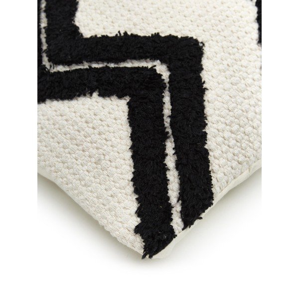Față de pernă decorativă din bumbac Westwing Collection Akesha, 45 x 45 cm, alb-negru-image-2