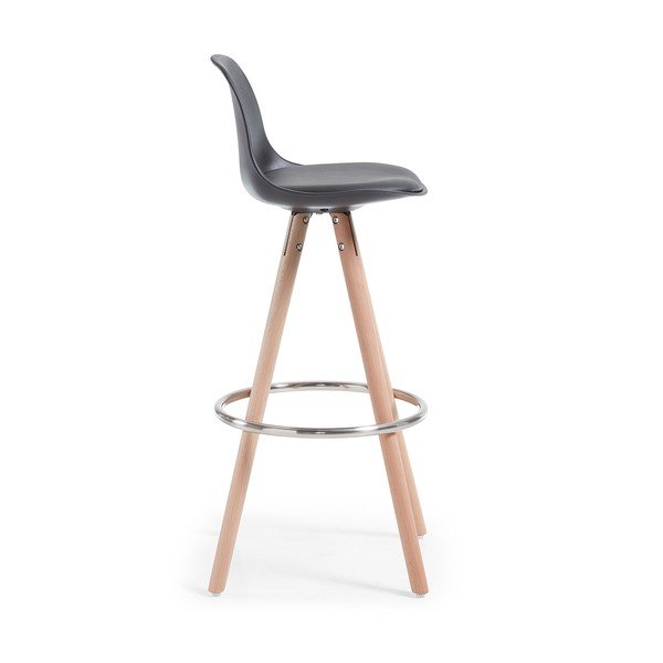 Set 2 scaune bar La Forma Stag, negru-image-3
