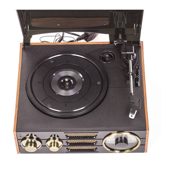 Pick-up cu radio GPO Empire Black TG-192, negru-image-4