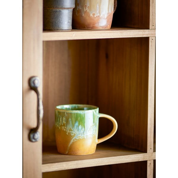 Ceașcă galbenă/verde-deschis din gresie 400 ml Milani – Bloomingville-image-1