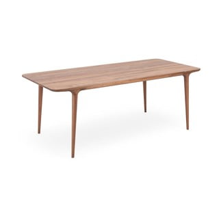 Masă de dining din lemn masiv de nuc 90x180 cm Fawn – Gazzda