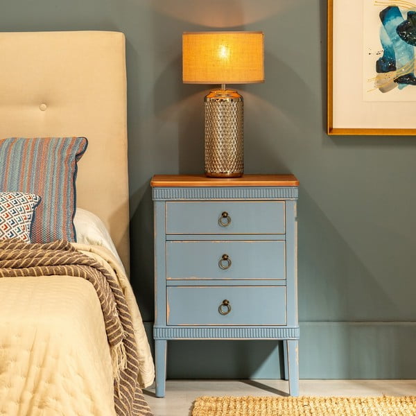 Noptieră albastră Shabby – Ixia-image-2